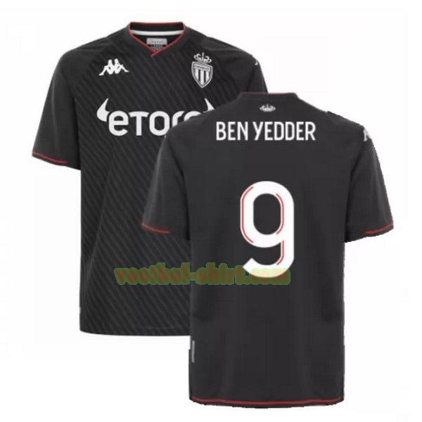 ben yedder 9 as monaco uit shirt 2021 2022 zwart mannen