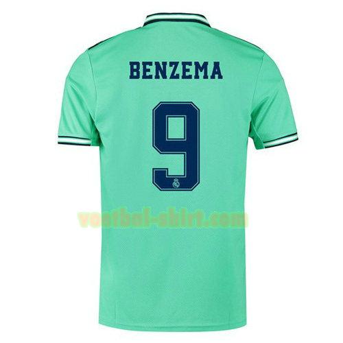 benzema 9 real madrid 3e shirt 2019-2020 mannen