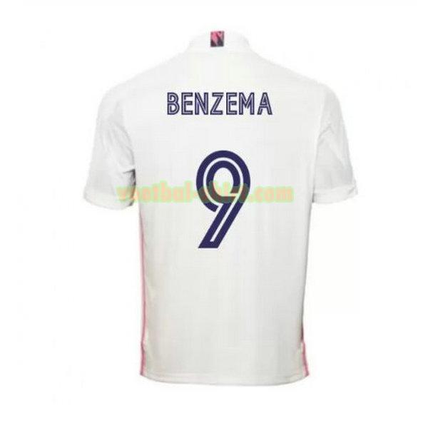 benzema 9 real madrid thuis shirt 2020-2021 mannen