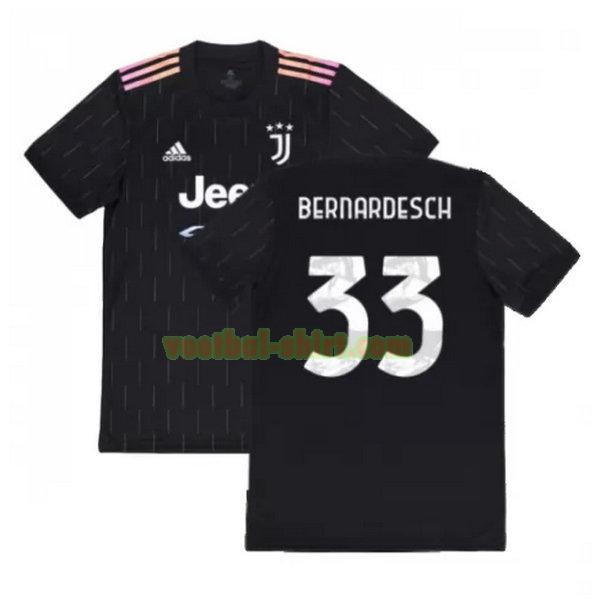 bernardesch 33 juventus uit shirt 2021 2022 zwart mannen