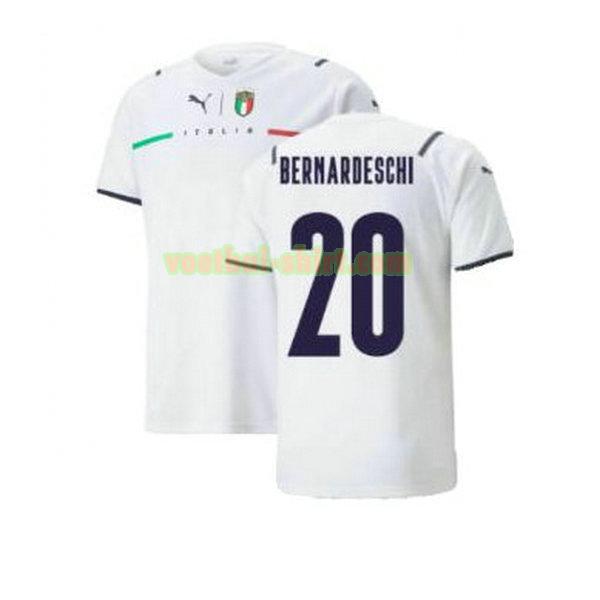 bernardeschi 20 italië uit shirt 2021 2022 wit mannen
