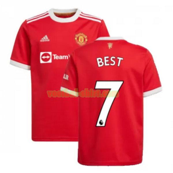 best 7 manchester united thuis shirt 2021 2022 rood mannen