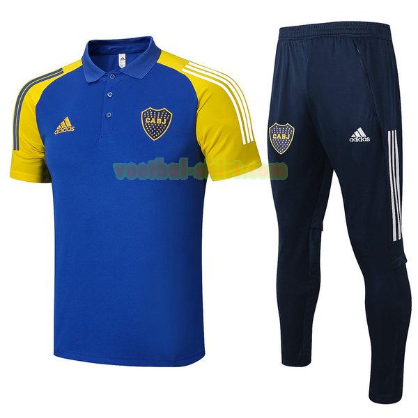 boca juniors set poloshirt 2021 2022 blauw mannen