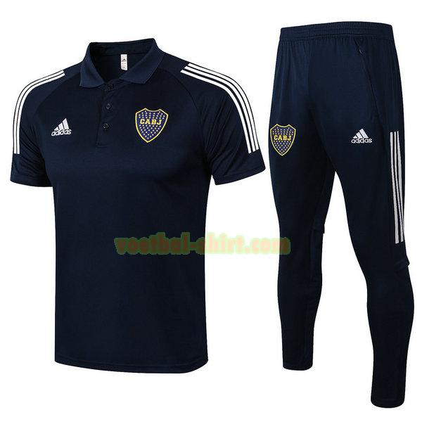 boca juniors set poloshirt 2021 2022 zwart mannen