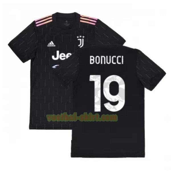bonucci 19 juventus uit shirt 2021 2022 zwart mannen