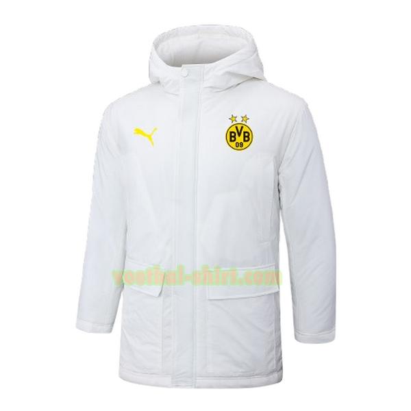 borussia dortmund katoenen jas 2024 2025 wit mannen