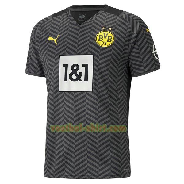 borussia dortmund uit shirt 2021 2022 zwart mannen