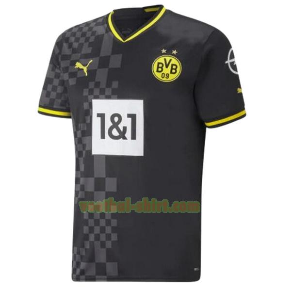 borussia dortmund uit shirt 2022 2023 zwart mannen