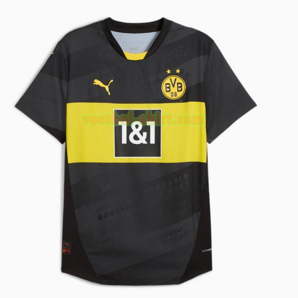borussia dortmund uit shirt 2024 2025 zwart mannen