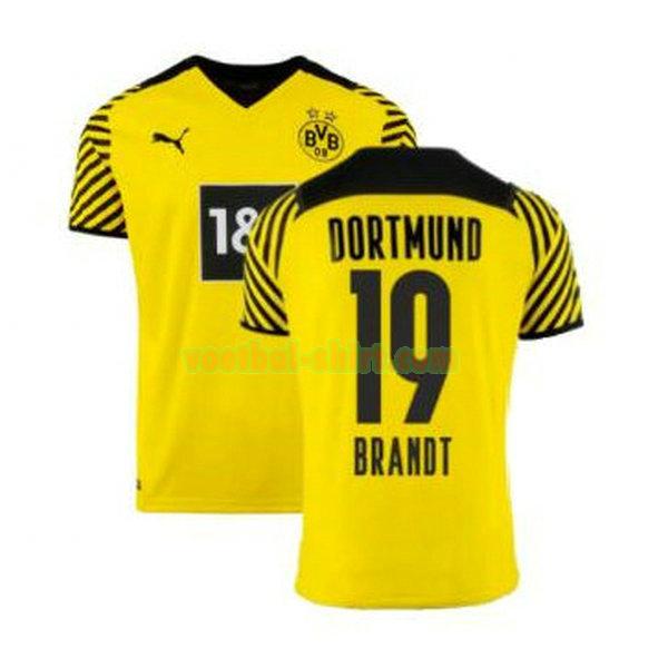 brandt 19 borussia dortmund thuis shirt 2021 2022 geel mannen