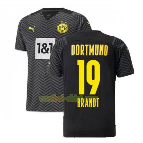 brandt 19 borussia dortmund uit shirt 2021 2022 zwart mannen