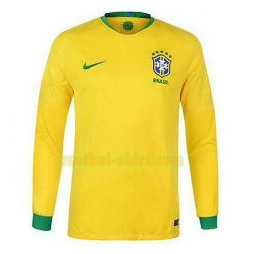 brazilië lange mouwen thuis shirt 2018 mannen