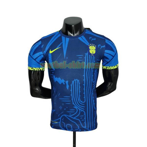 brazilië player classic shirt 2022 blauw mannen