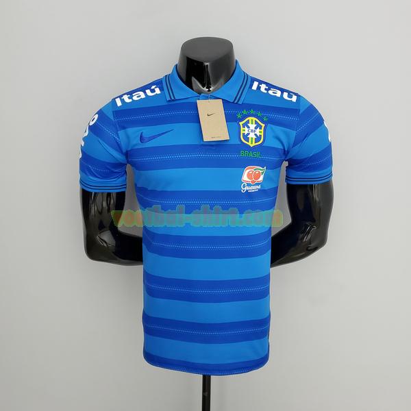 brazilië player futsal uit shirt 2021 22 blauw mannen