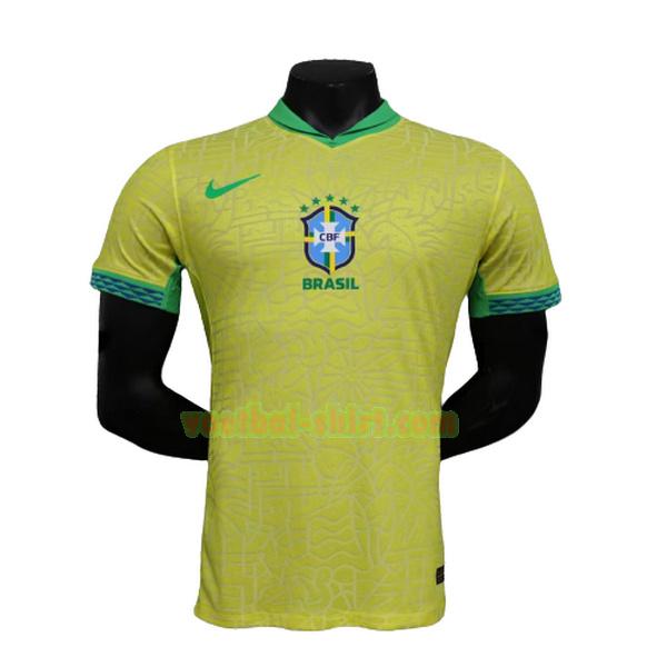 brazilië player thuis shirt 2023 geel mannen