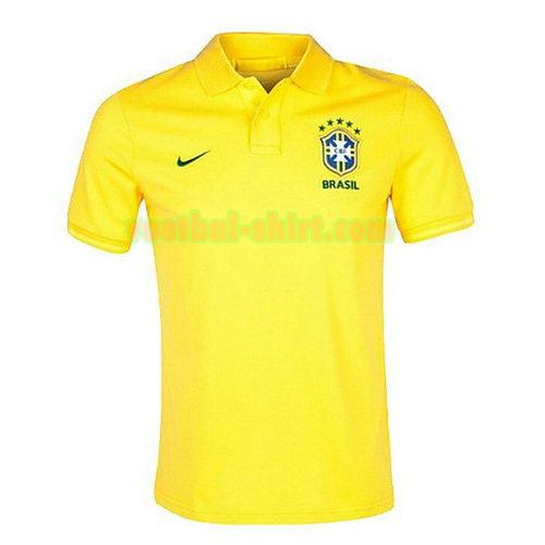 brazilië poloshirt 2018 geel mannen