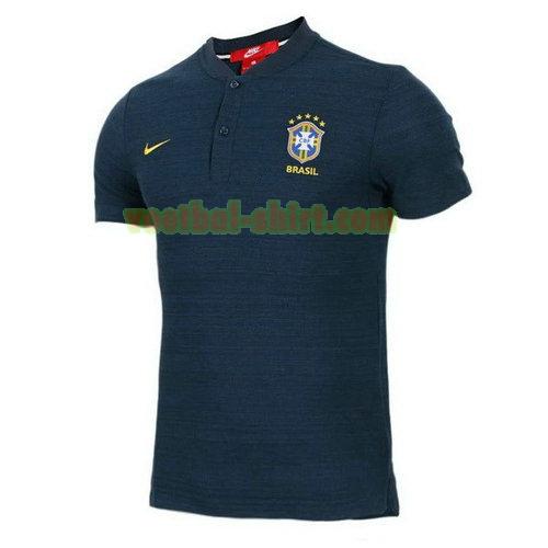 brazilië poloshirt 2018 marinekleur mannen