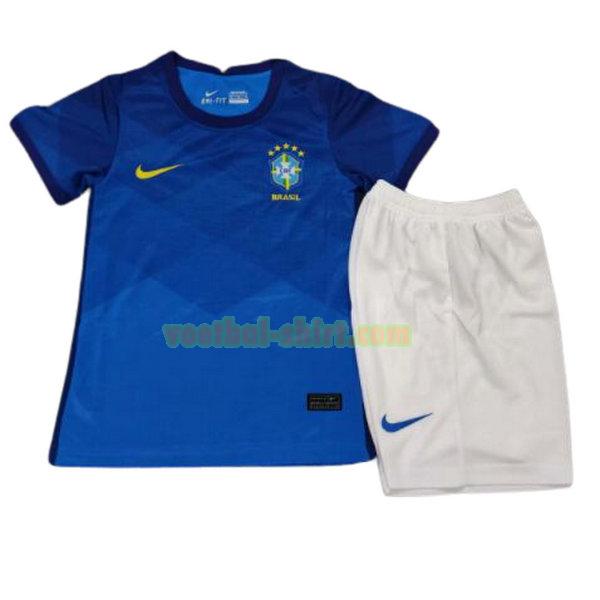 brazilië uit shirt 2020 blauw kinderen