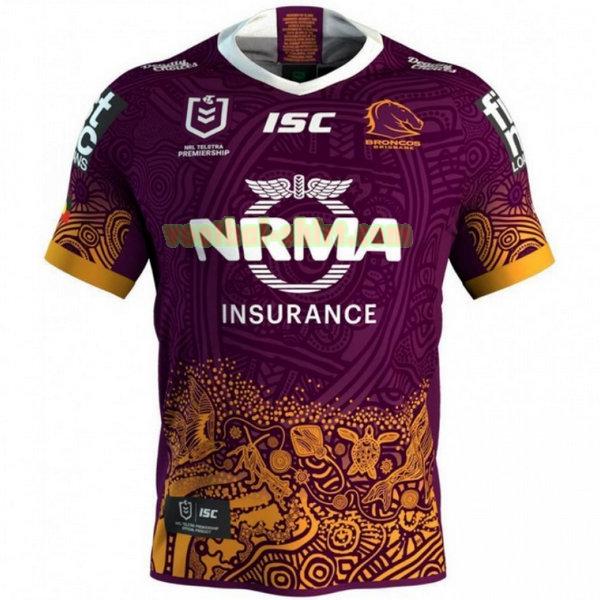 brisbane broncos indigenous shirt 2019 purper mannen