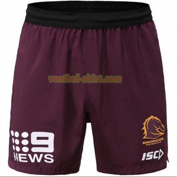 brisbane broncos opleiding shorts 2018 purper mannen