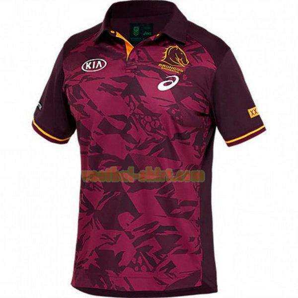 brisbane broncos polo shirt 2021 purper mannen