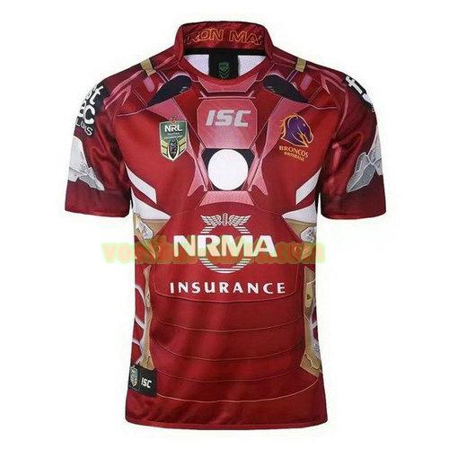 brisbane broncos rugby shirt 2017-2018 rood mannen