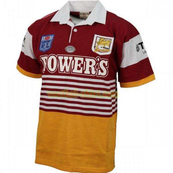 brisbane broncos thuis shirt 1992 purper mannen