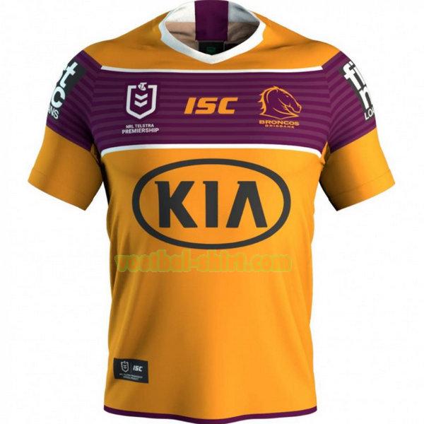 brisbane broncos uit shirt 2020 geel mannen