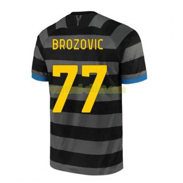 brozovic 77 inter milan 3e shirt 2020-2021 grijs mannen