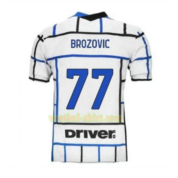 brozovic 77 inter milan uit shirt 2020-2021 mannen