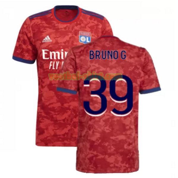 bruno g 39 olympique lyon uit shirt 2021 2022 rood mannen