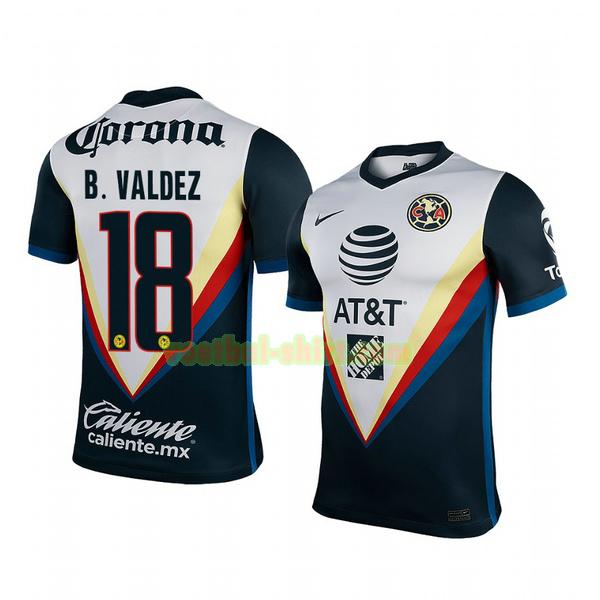 bruno valdez 18 club america uit shirt 2020-2021 mannen