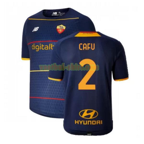 cafu 2 as roma fourth shirt 2021 2022 geel mannen