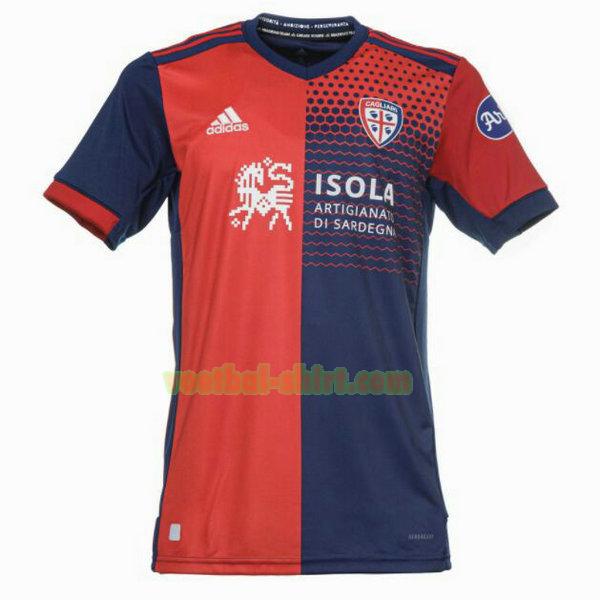 cagliari thuis shirt 2021 2022 thailand rood blauw mannen