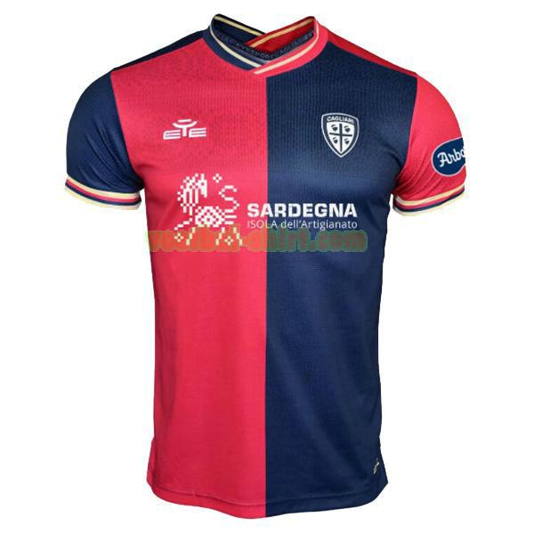 cagliari thuis shirt 2022 2023 thailand blauw rood mannen