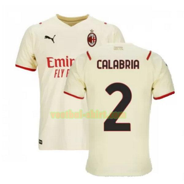 calabria 2 ac milan uit shirt 2021 2022 wit mannen