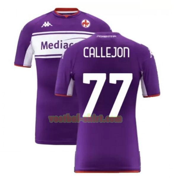 callejon 77 fiorentina thuis shirt 2021 2022 purper mannen