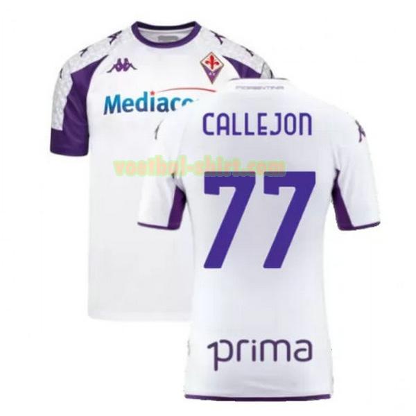 callejon 77 fiorentina uit shirt 2021 2022 wit mannen