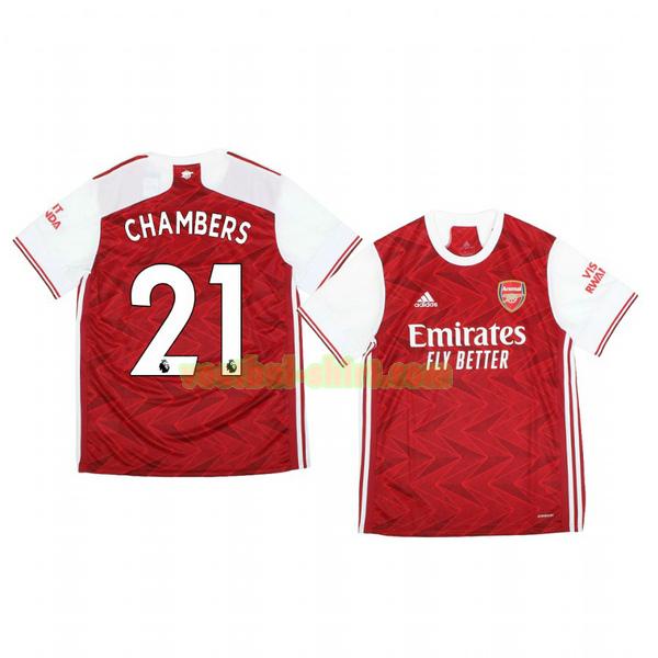 calum chambers 21 arsenal thuis shirt 2020-2021 mannen