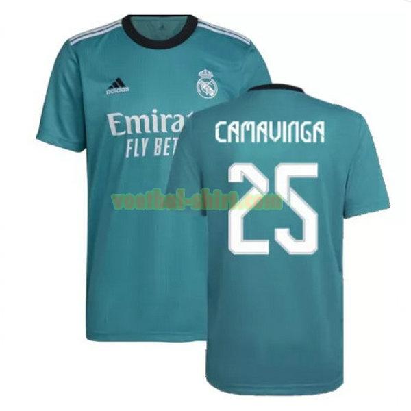 camavinga 25 real madrid 3e shirt 2021 2022 groen mannen