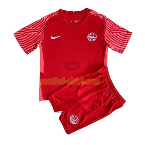 canada thuis shirt 2022 2023 rood kinderen