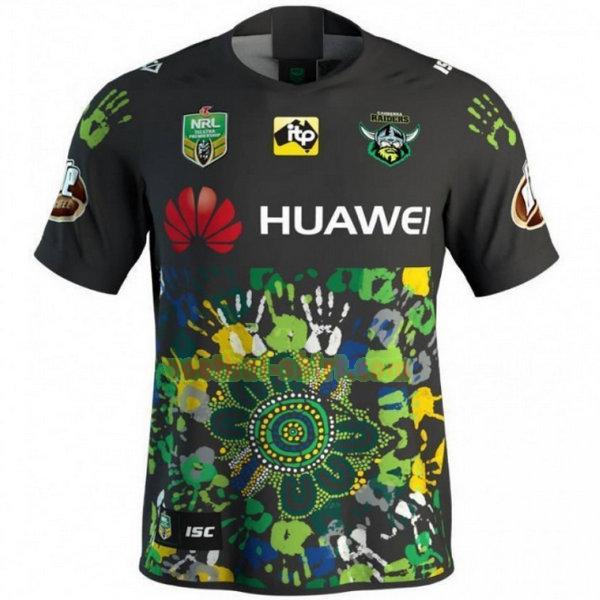 canberra raiders indigenous shirt 2018 zwart mannen