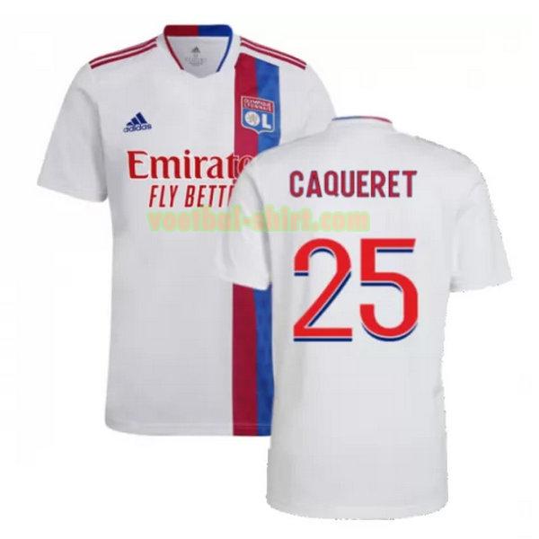 caqueret 25 olympique lyon thuis shirt 2021 2022 wit mannen