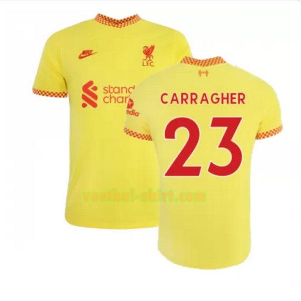 carragher 23 liverpool 3e shirt 2021 2022 geel mannen
