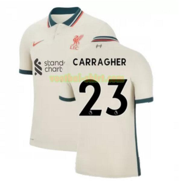 carragher 23 liverpool uit shirt 2021 2022 geel mannen