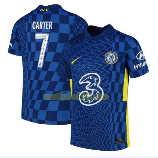 carter 7 chelsea thuis shirt 2021 2022 blauw mannen