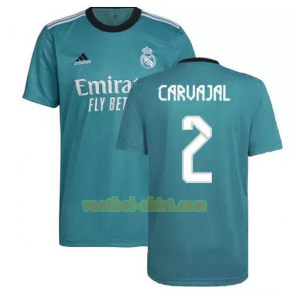 carvajal 2 real madrid 3e shirt 2021 2022 groen mannen