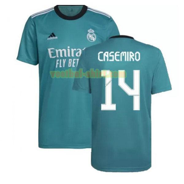 casemiro 14 real madrid 3e shirt 2021 2022 groen mannen