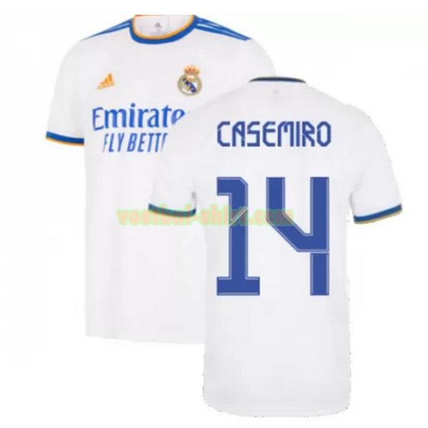 casemiro 14 real madrid thuis shirt 2021 2022 wit mannen