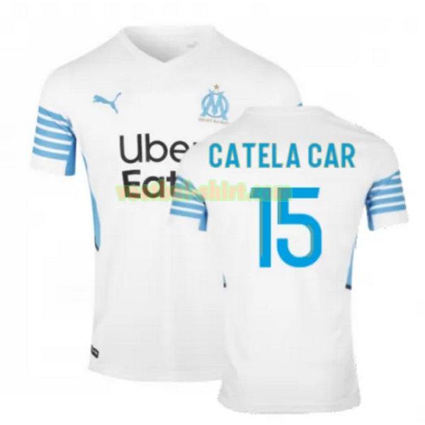 catela car 15 olympique marseille thuis shirt 2021 2022 wit mannen